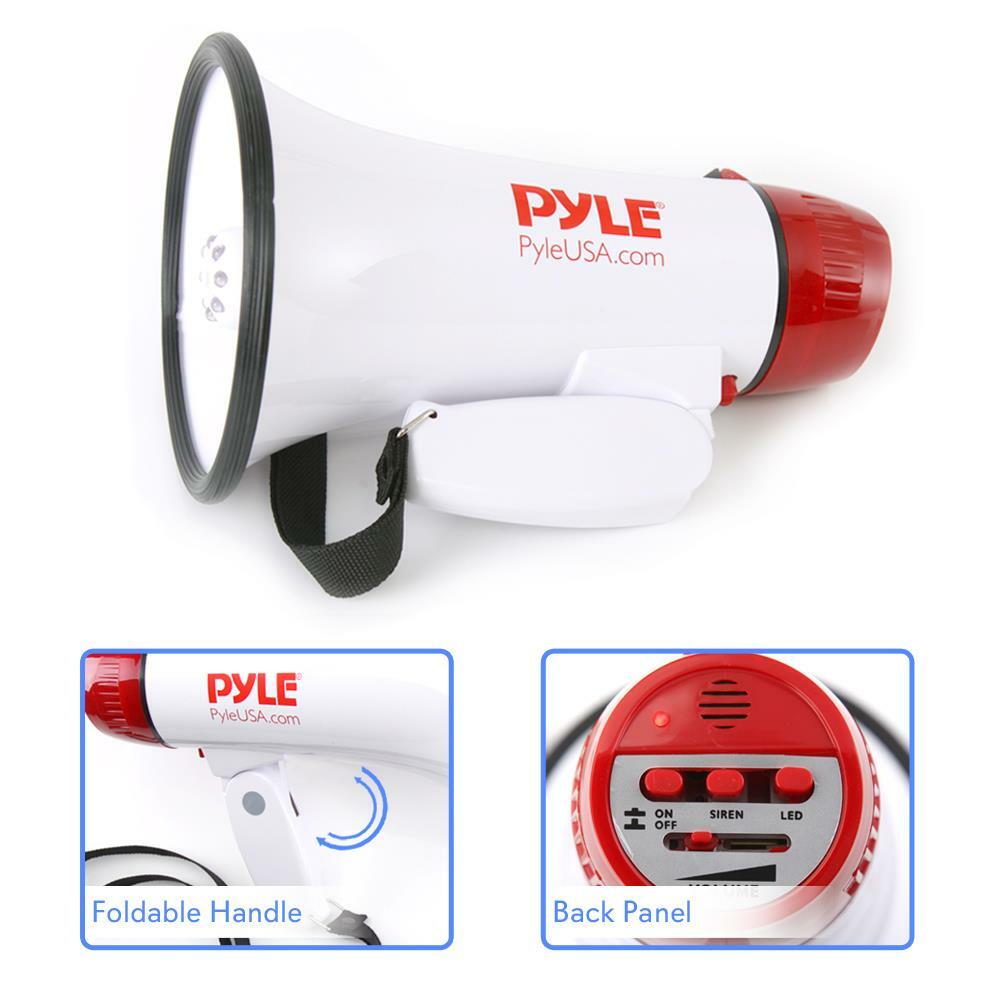 Pyle PMP37LED  Pro Megaphone with Siren/Talk/LED light Pyle