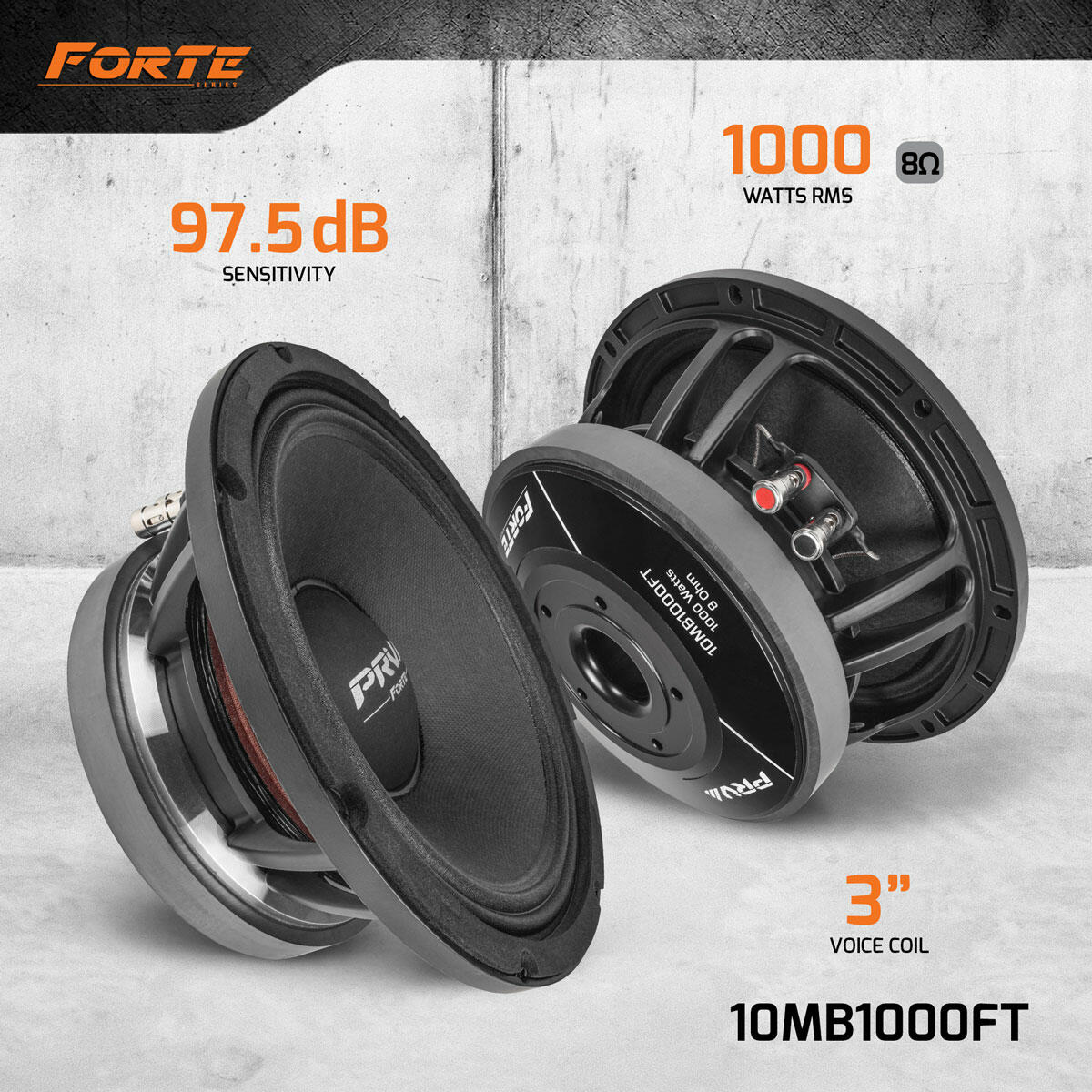 PRV Audio 10MB1000FT 10" MIDBASS LOUDSPEAKER PRV Audio