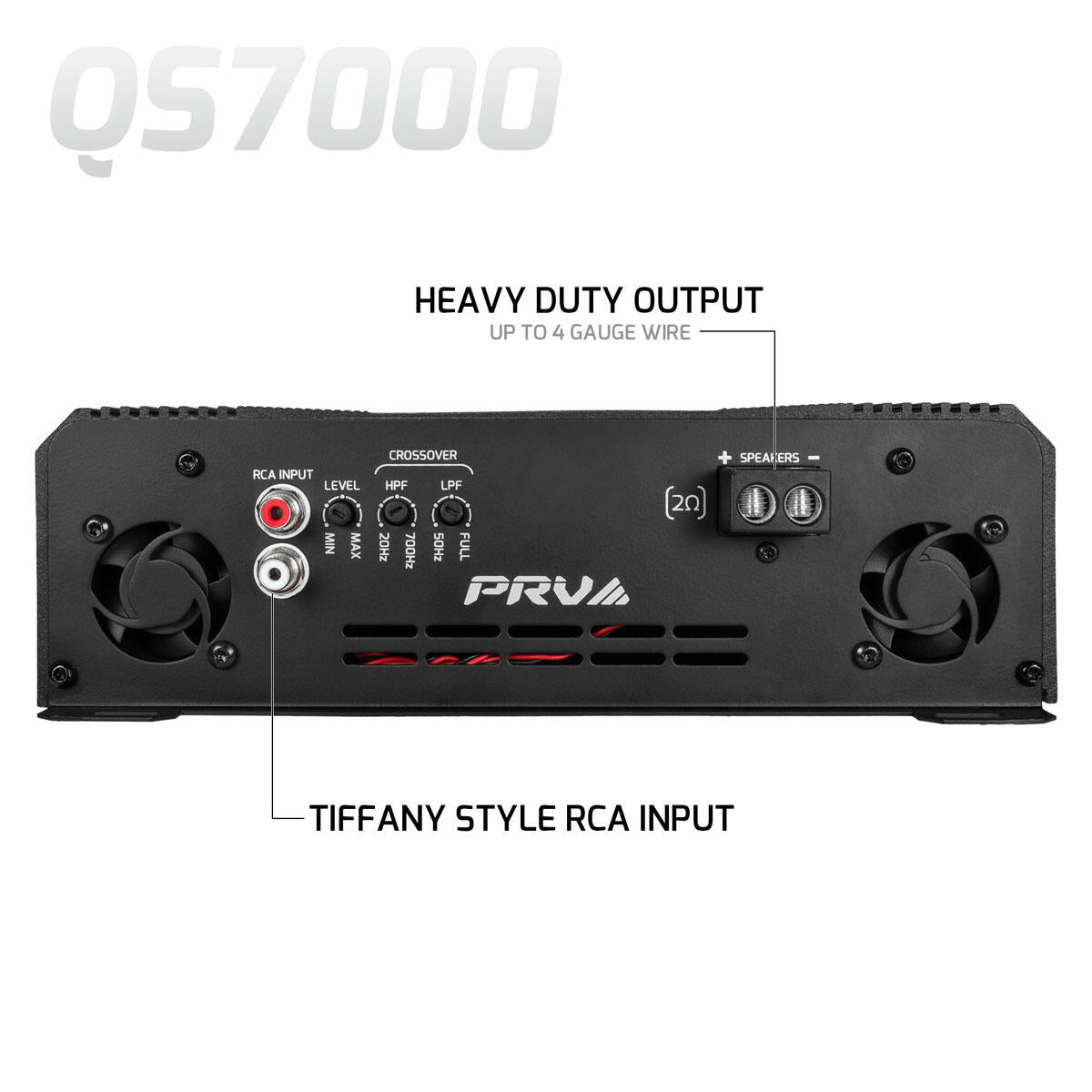 PRV Audio QS7000 2 Ohm 1 Channel Full Range Amplifier PRV Audio