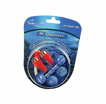Audiopipe IP-YM-2F-06 Oxygen Free 6 (0.16 m) Shielded Marine Grade Y RCA Audio Cable Audiopipe