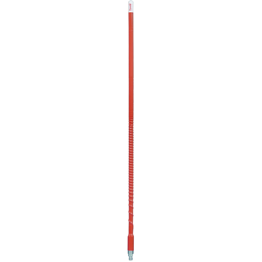 Firestik KW5-R 5 Foot Heavy Duty Trim To Tune 500 Watt Top Loaded Fiberglass 5/8 Wave Cb Antenna With 3/8"x24" Threaded Base In Red Firestik