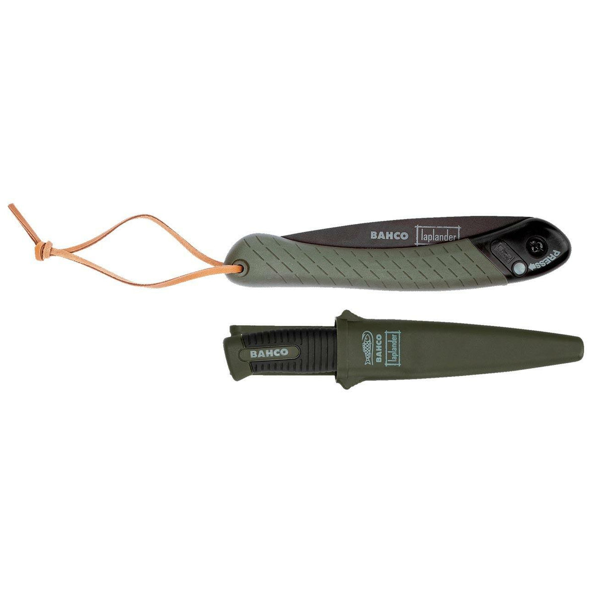 Bahco BAHLAPKNIFE Bahco Foldable Saw and Knife Laplander Set with Dual-Component Handle  (2-Piece) BAHCO