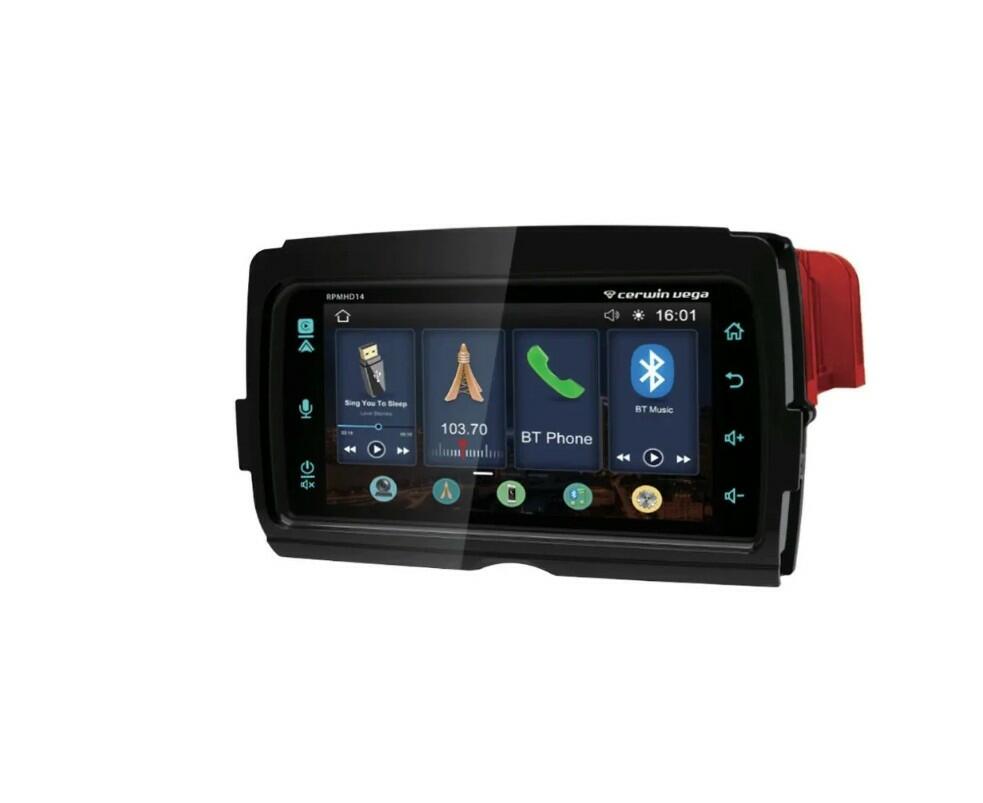 Cerwin-Vega RPMHD14 7" Specific-Fit Harley-Davidson Stereo with Bluetooth, Wireless Apple CarPlay and Android Auto, and SiriusXM Ready for select 2014-2023 vehicles from Harley Davidson Cerwin-Vega
