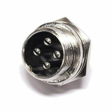 Workman C-4P Replacement 4-Pin CB Radio Microphone Panel Jack Mount Bandit