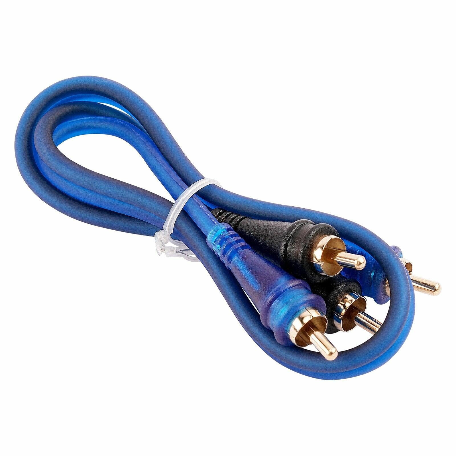 Audiopipe BMV-BLS-1.5 1.5FT Frosted RCA Audio Cable (BMV-BLS-1.5), 10-Pack (10 Individual Cables) Audiopipe