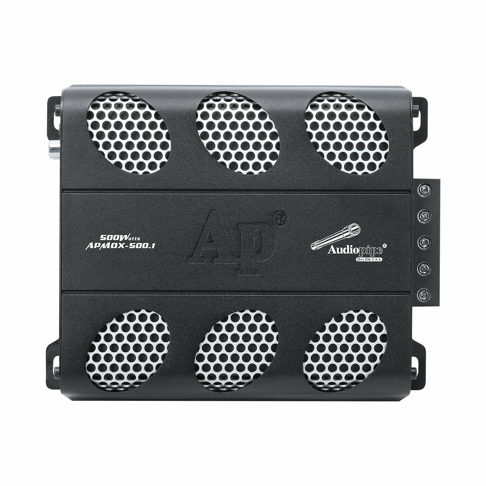 Audiopipe APMOX-500.1 Mosfet / IC Technology Car Audio Amplifier (APMOX-500.1) Audiopipe