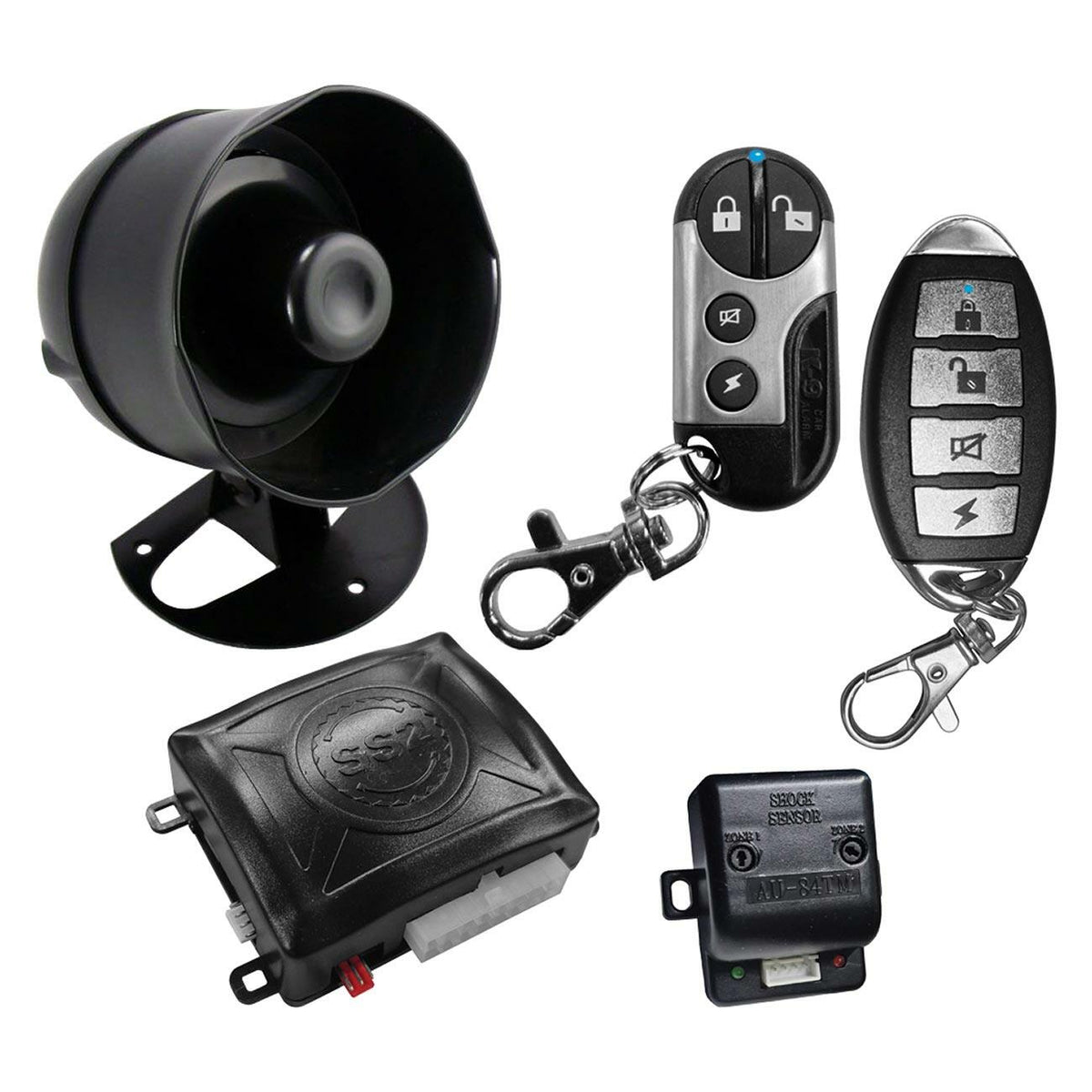 Excalibur Alarms K9MUNDIALSSX OMEGA *TMUNDIALSSX* K-9 Car Alarm/Keyless Entry with (2) 4-Button Remote Transmitters Excalibur Alarms
