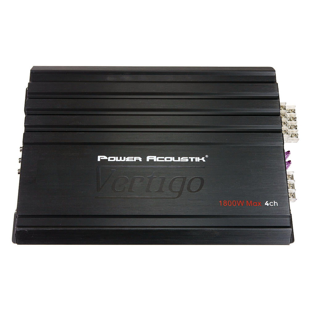 Power Acoustik VA4-1800D  Vertigo Series 4 Channel Amplifier 1800W Max Power Acoustik