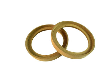 Audiopipe RING6.5BZ 6.5" MDF Speaker Spacer Rings with Bezel (Pair) Audiopipe