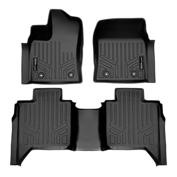 Smartliner SA0593/B0593 Smartliner Floor Liners Front/2nd Row 2022–2025 Toyota Tundra Crewmax Cab (Black) SMARTLINER