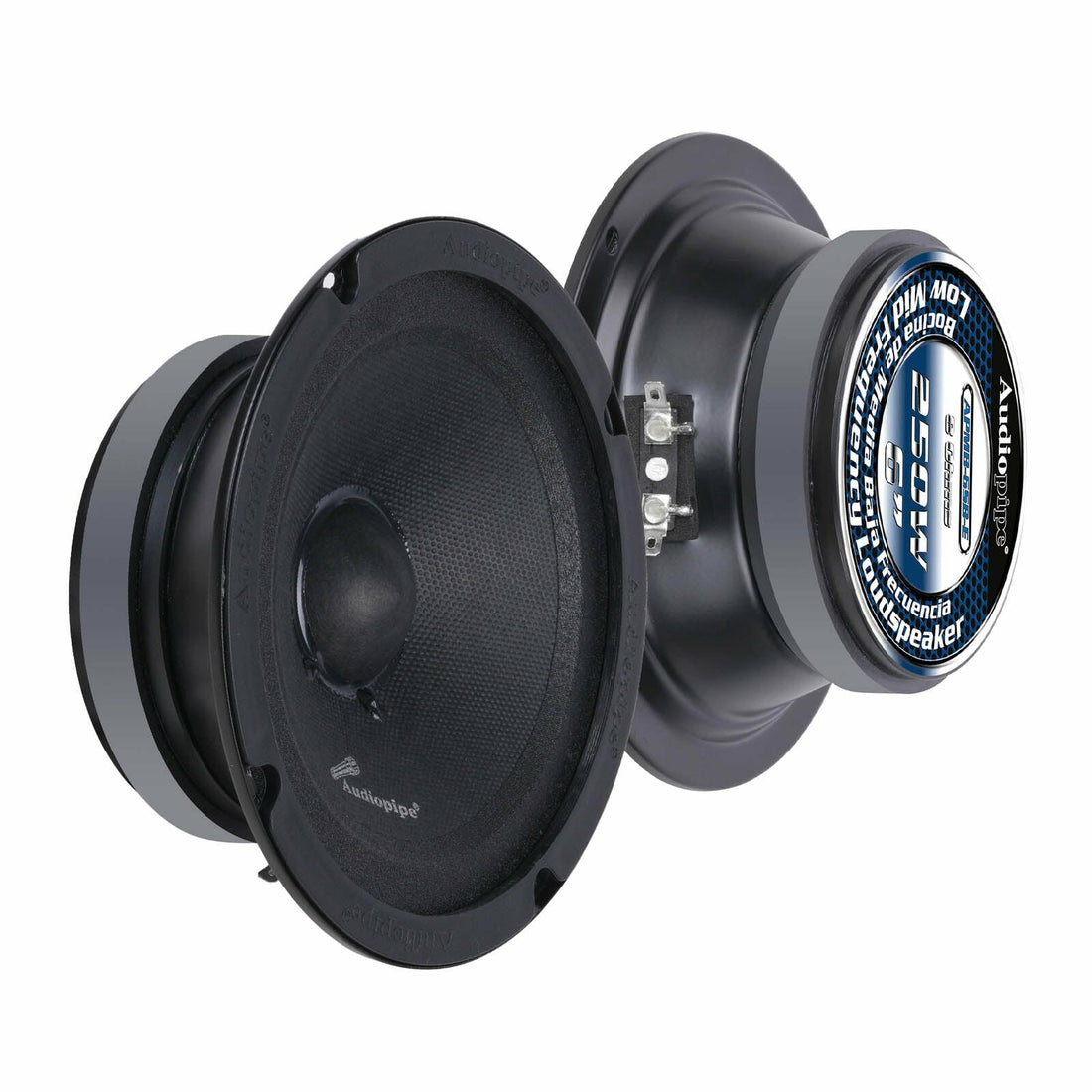 Audiopipe APMB-6SB-E 6 Low Mid Frequency Loudspeaker (APMB-6SB-E) (Pair) (Each) Audiopipe