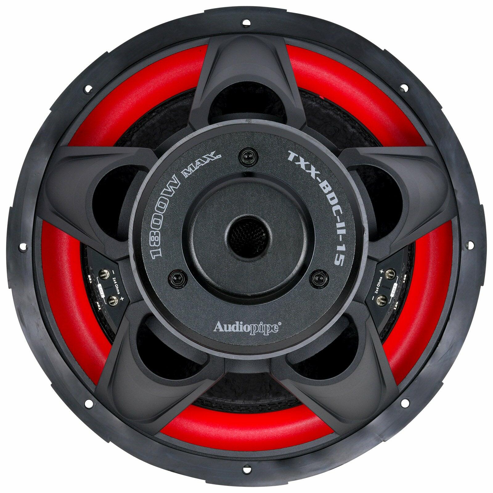 Audiopipe TXX-BDC-II-15 15 Double Stack Composite Cone Subwoofer (TXX-BDC-II-15) Audiopipe