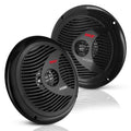 Pyle PLMR60B  Marine 6.5” Dual Cone Speakers (Black) Pyle