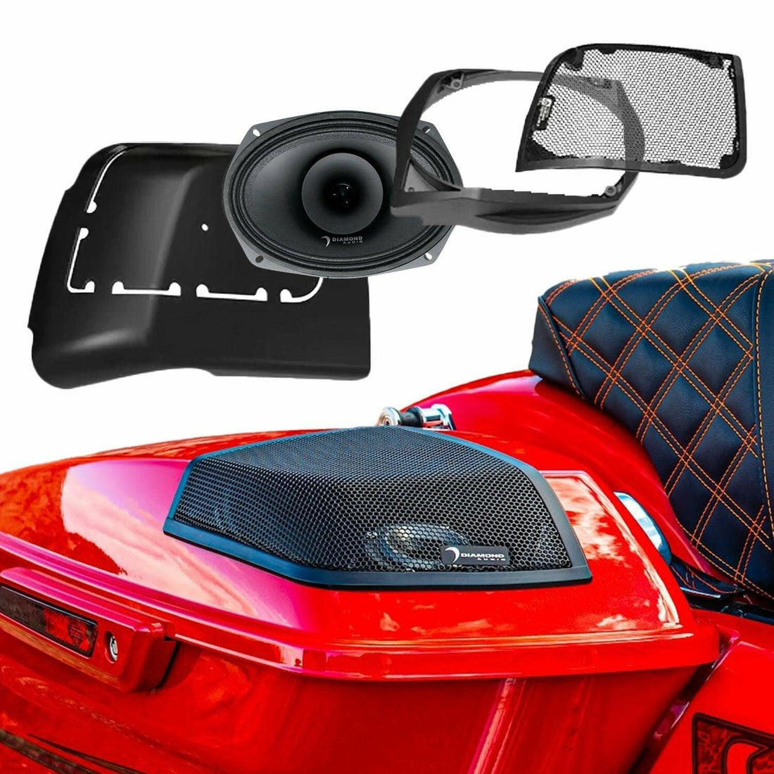 Diamond Audio MSMP694LK 2014-2023 Harley Davidson Cut In Lid Kit with MP694 (4) Speaker - MSMP694LK Diamond