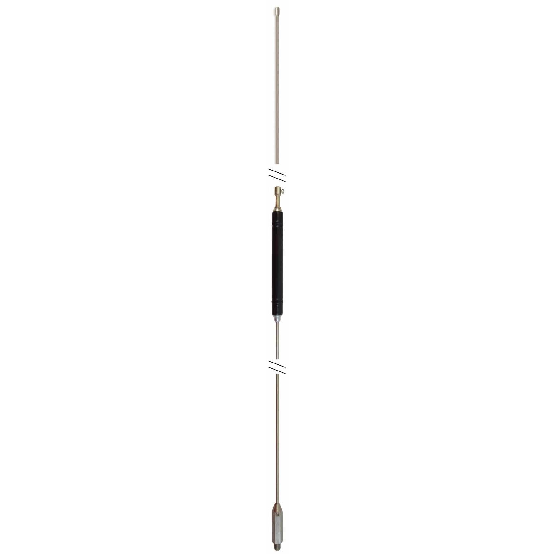 Hustler HQ27MAGNUM Hq27-magnum Black Heavy Duty 55" Tall Center Load CB Antenna With 3/8 -24 Threaded Base Hustler