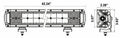 Heise HE-HDR42 Dual-Row High Output Lightbar - 42 Inch, 80 LED HEISE LED Lighting Systems