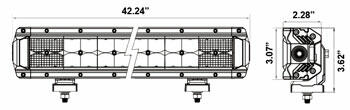 Heise HE-HDR42 Dual-Row High Output Lightbar - 42 Inch, 80 LED HEISE LED Lighting Systems