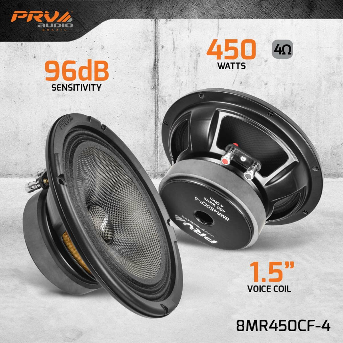 PRV Audio 8MR450CF-4 8 MIDRANGE LOUDSPEAKER PRV Audio