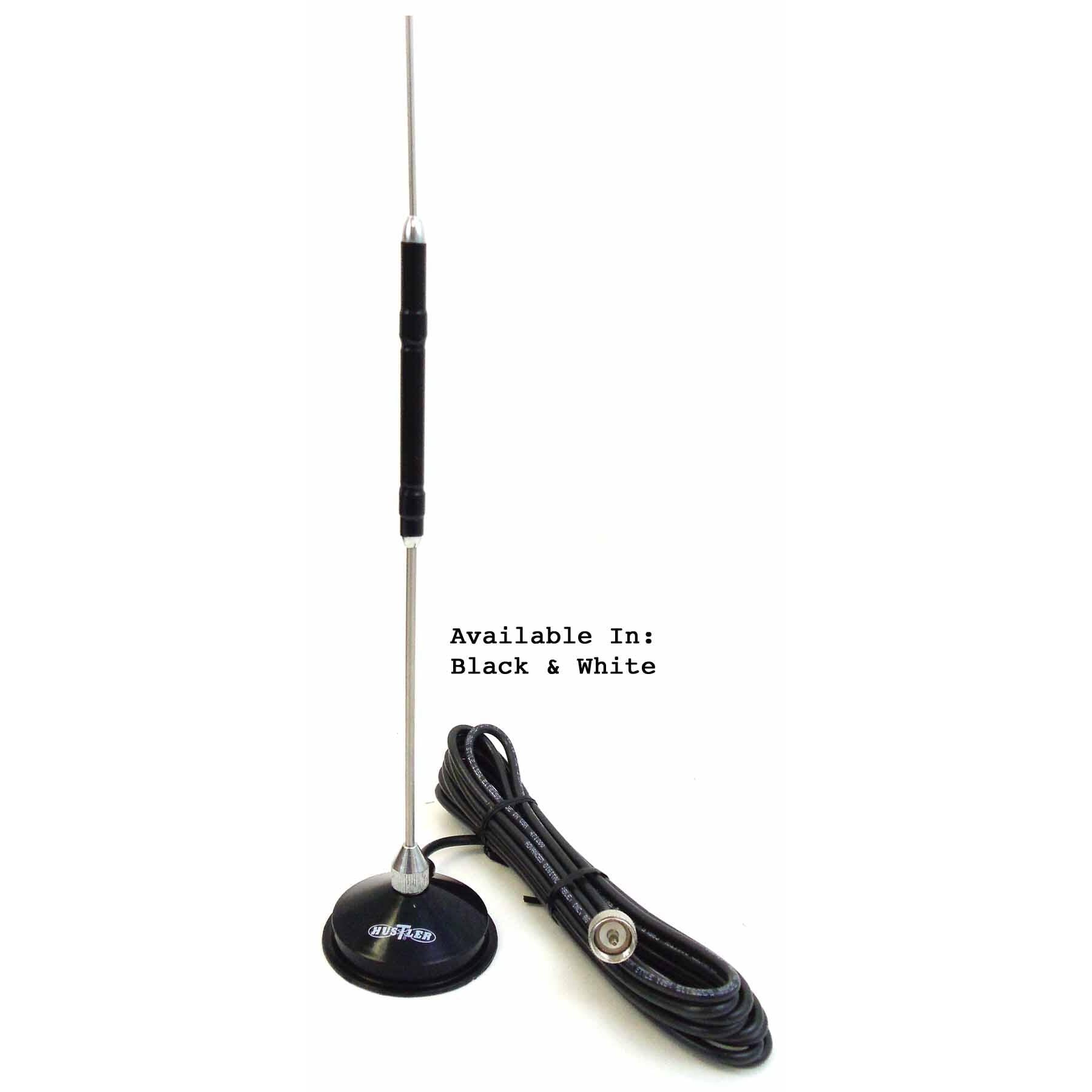 Hustler IC50-B 21-5/8" Tall Center Load Magnet Mount CB Antenna Kit -black Hustler