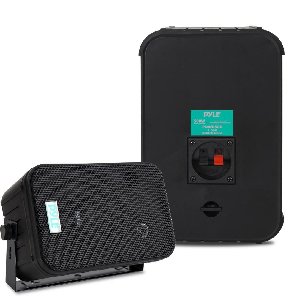 Pyle PDWR50B  6.5" Indoor / Outdoor 2-Way Speakers (Black) Pyle