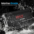 Pyle PLMRMP3B  Marine 4 Channel Amplifier 800W MAX - Black Finish Pyle