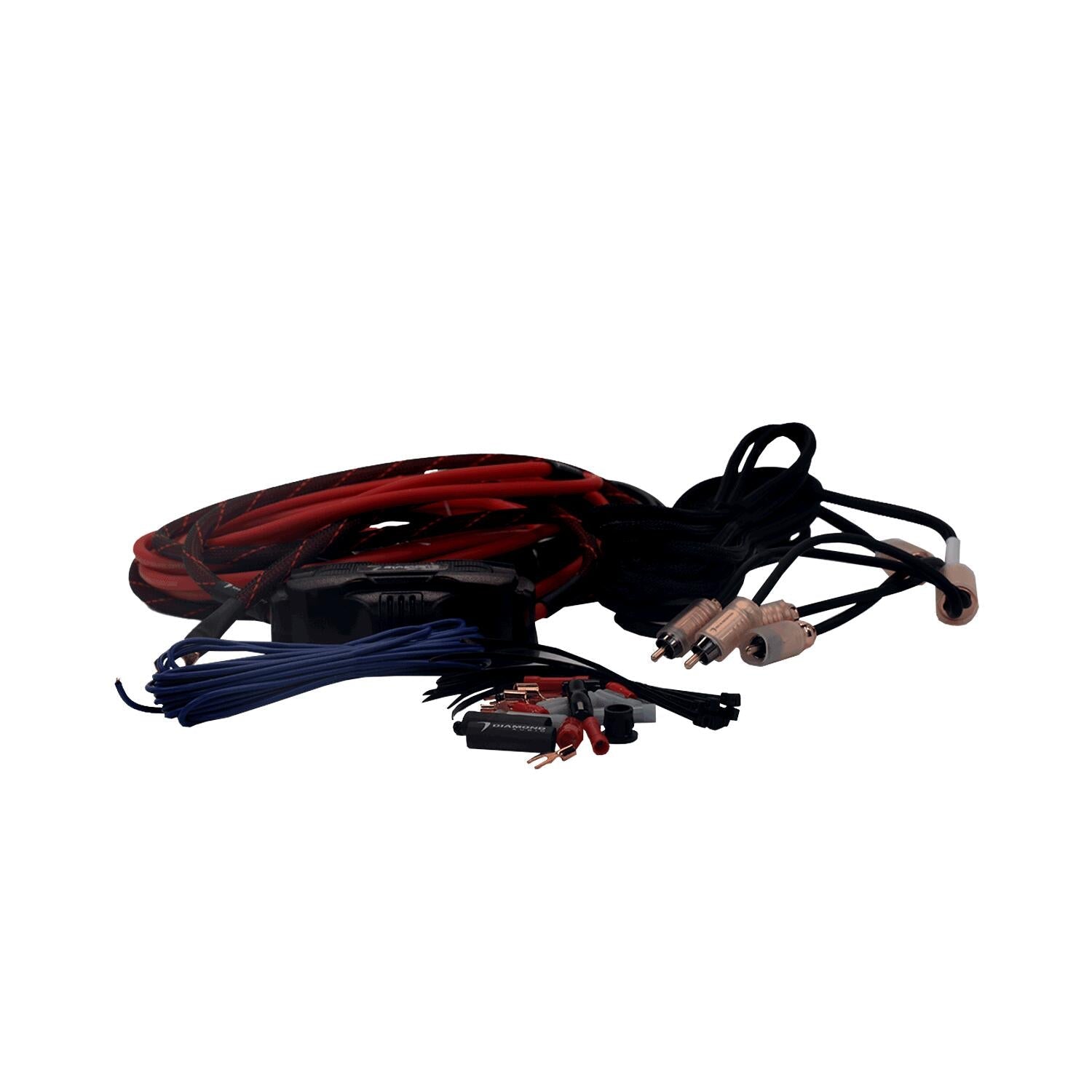 Diamond Audio HX82 2-Channel 8 Gauge Amplifier Installation Kit W/ RCA Interconnect and 20 ft Speaker Cable - HX82 Diamond