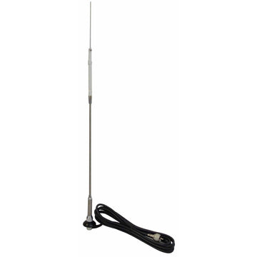 Hustler RTS27L 25" Roof/deck Mount CB Antenna With Spring & 12' Coax Cable Hustler