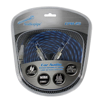 Audiopipe CPM25  25-Foot Platinum Plated Interconnect RCA Cable Audiopipe