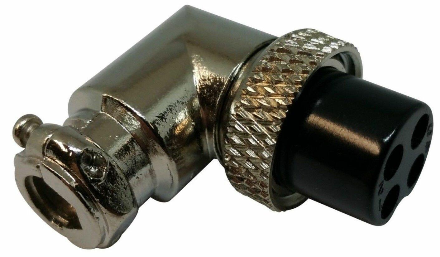 Workman C-4R 4-Pin Female Right Angle Microphone Plug Bandit