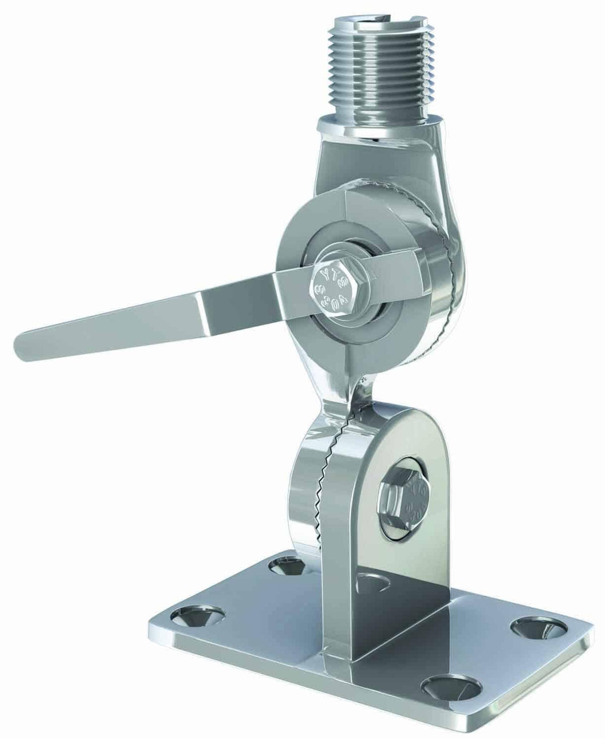 Shakespeare 4187  Heavy Duty Stainless Steel Ratchet Mount for Antennas (4187) Shakespeare