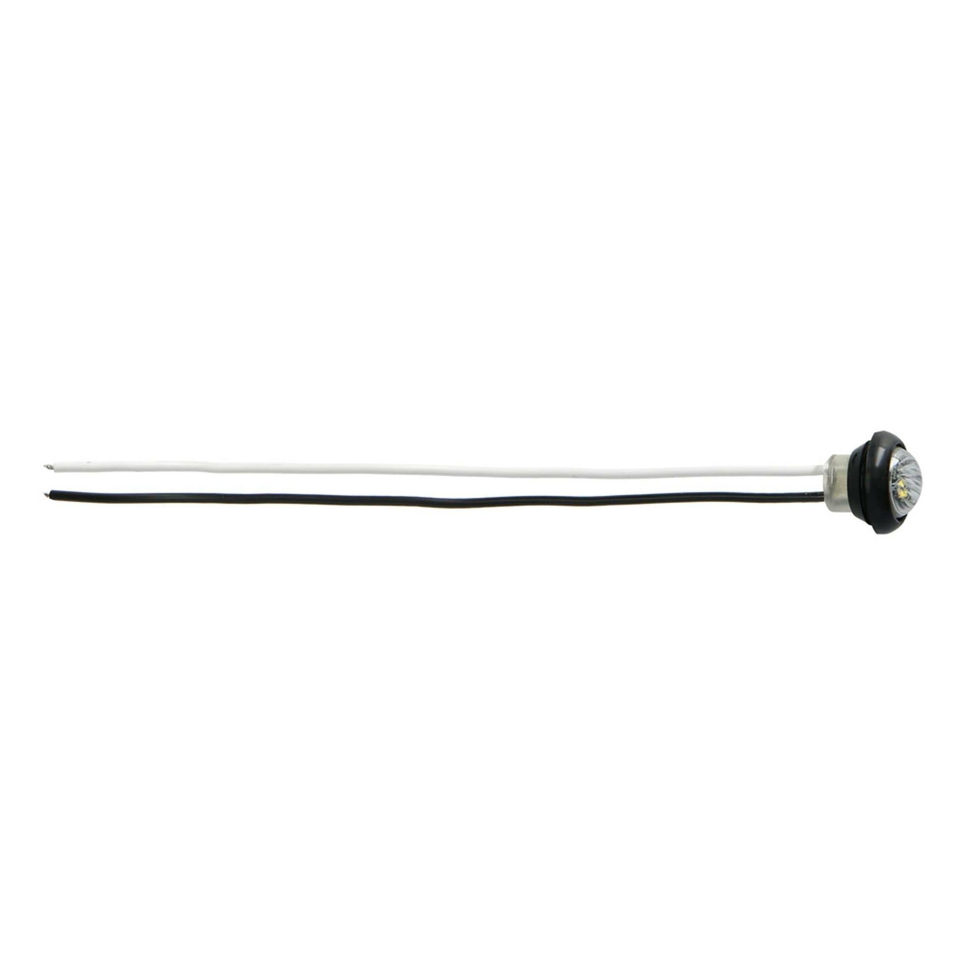 Heise HE-TR7503 Round White Marker/Clearance Light - .75 Inch, 3 LED Heise