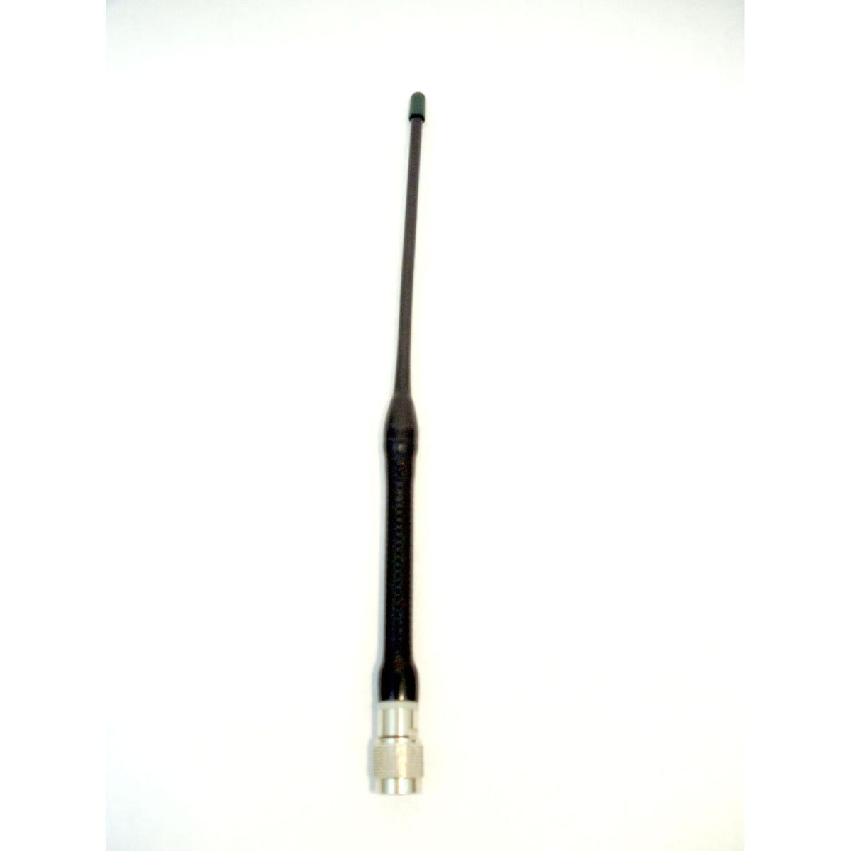 Larsen KD3142HQ 10-1/2" Tall 1/4 Wave Helical 142 Mhz Rubber Kulduckie With Tnc Male Coaxial Connector Un-skirted (green Cap) Larsen