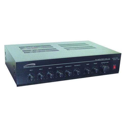 Speco PMM120A 120 Watt 110 Volt 6 Input Pa Mixer Power Amplifier Speco