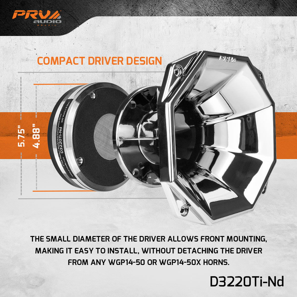 PRV Audio D3220Ti-Nd 2" Exit High Frequency Compression Driver PRV Audio
