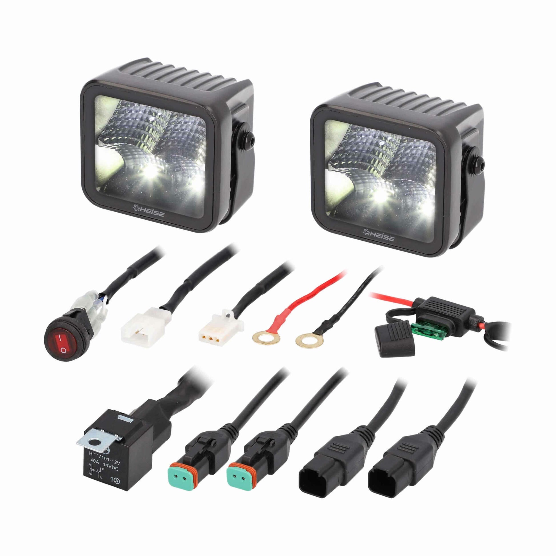 Heise HE-BCF32PK Blackout 3" - 4 LED Flood Cube - 2 Pack Heise