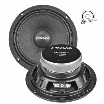 PRV Audio 6MB100-4 6.5" MIDBASS LOUDSPEAKER (Pair) PRV Audio