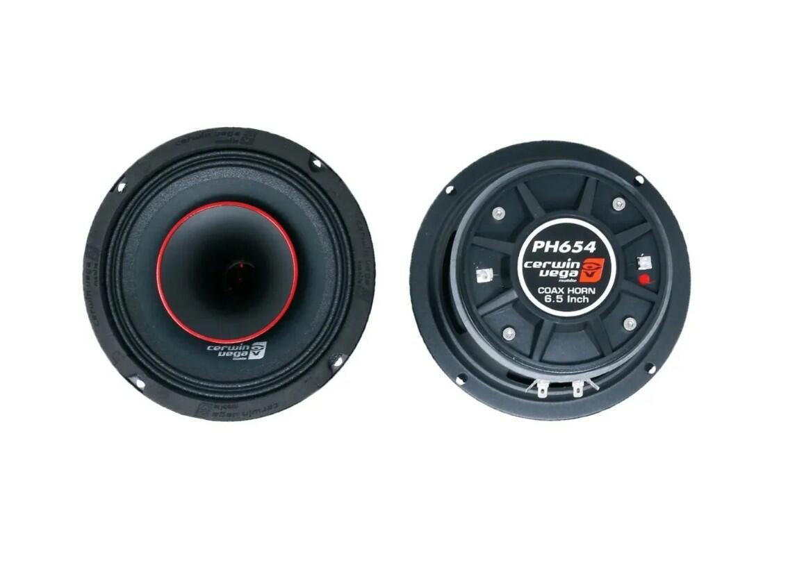 Cerwin-Vega PH654 600W Peak (300W RMS) 6.5" PRO Series Full Range Coaxial 4-ohm Speakers Cerwin-Vega