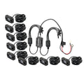 Heise HE-8TLRGBK RGB Accent Light Kit - 8 RGB Pods, 3 LED Heise