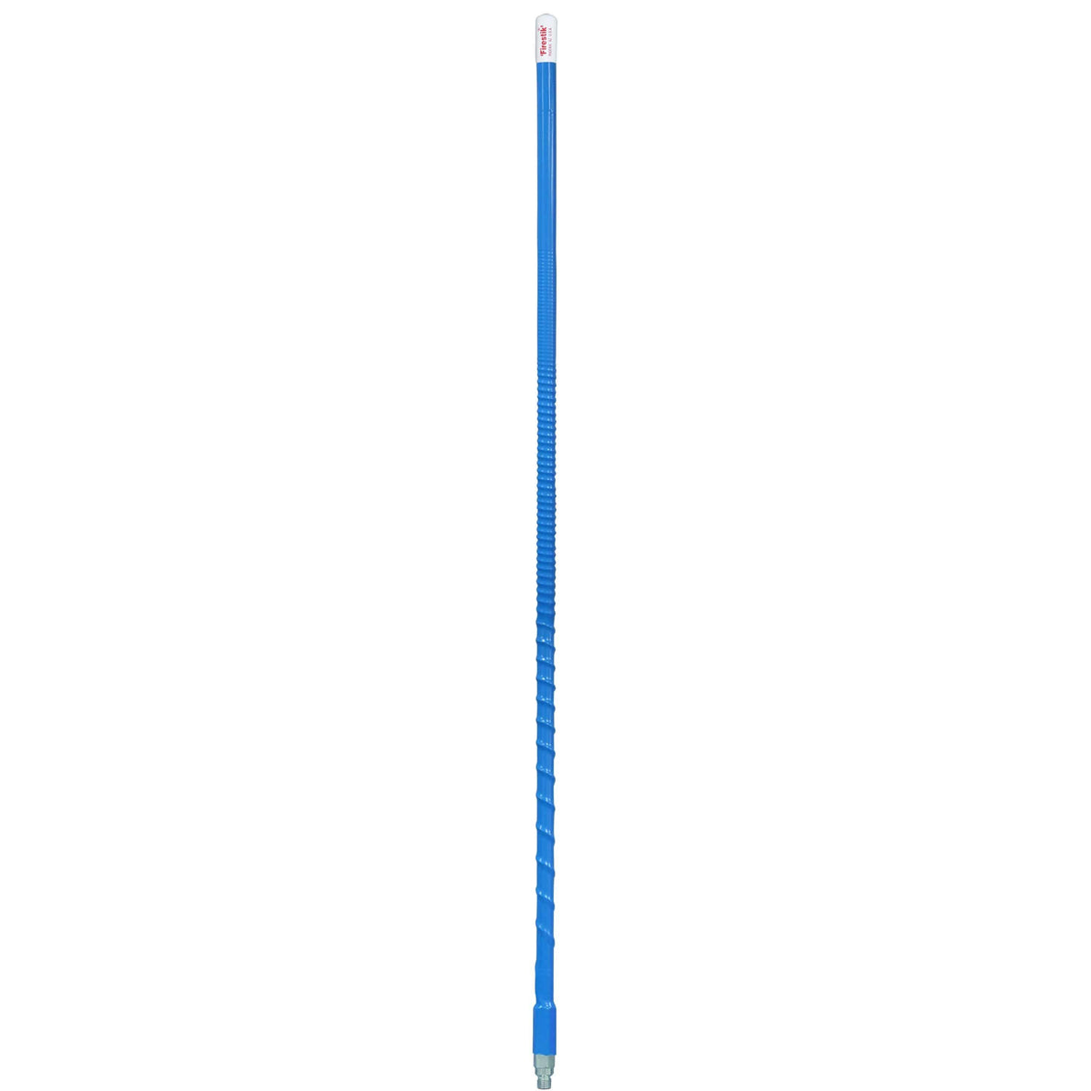 Firestik KW4-BL 4 Foot Heavy Duty Trim To Tune 400 Watt Top Loaded Fiberglass 5/8 Wave Cb Antenna With 3/8"x24" Threaded Base In Blue Firestik
