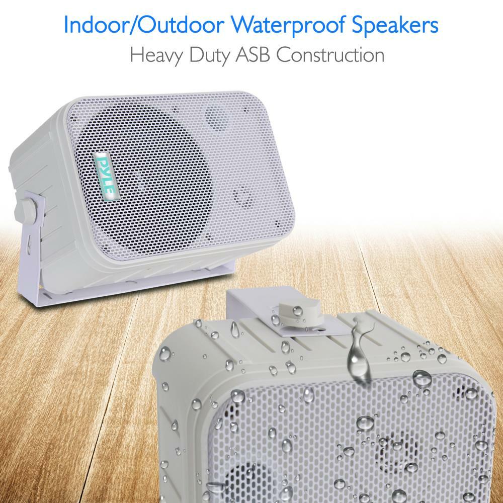 Pyle PDWR50W  6.5" Indoor / Outdoor 2-Way Speakers (White) Pyle