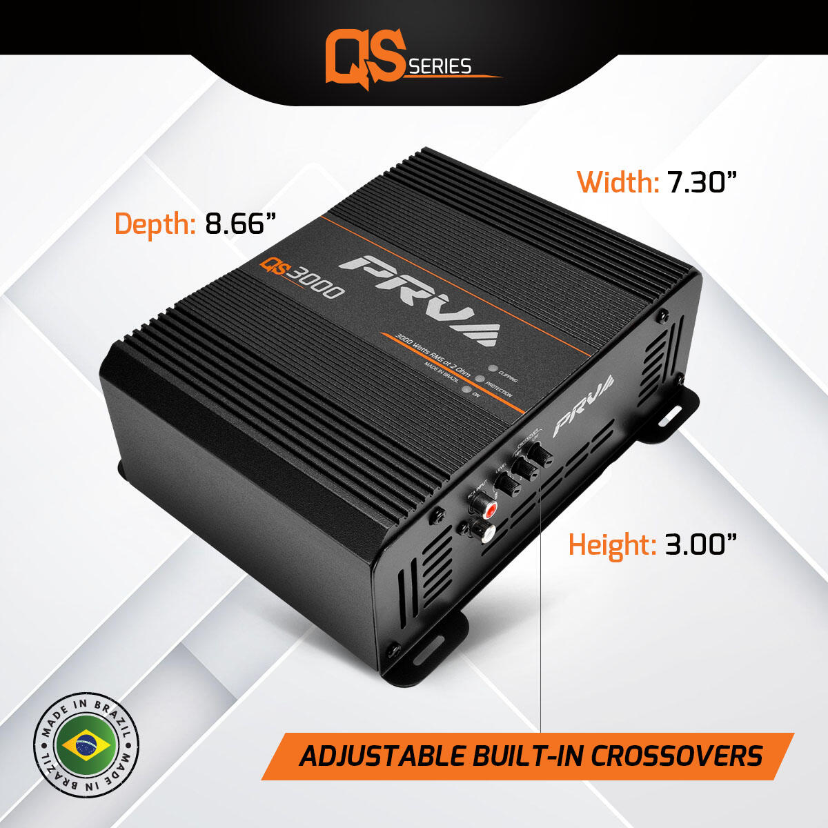 PRV Audio QS3000 2 Ohm 1 Channel Full Range Amplifier PRV Audio