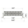 Heise HE-DR8 36W Universal 8 Dual Row 12 LED Light Bar Heise
