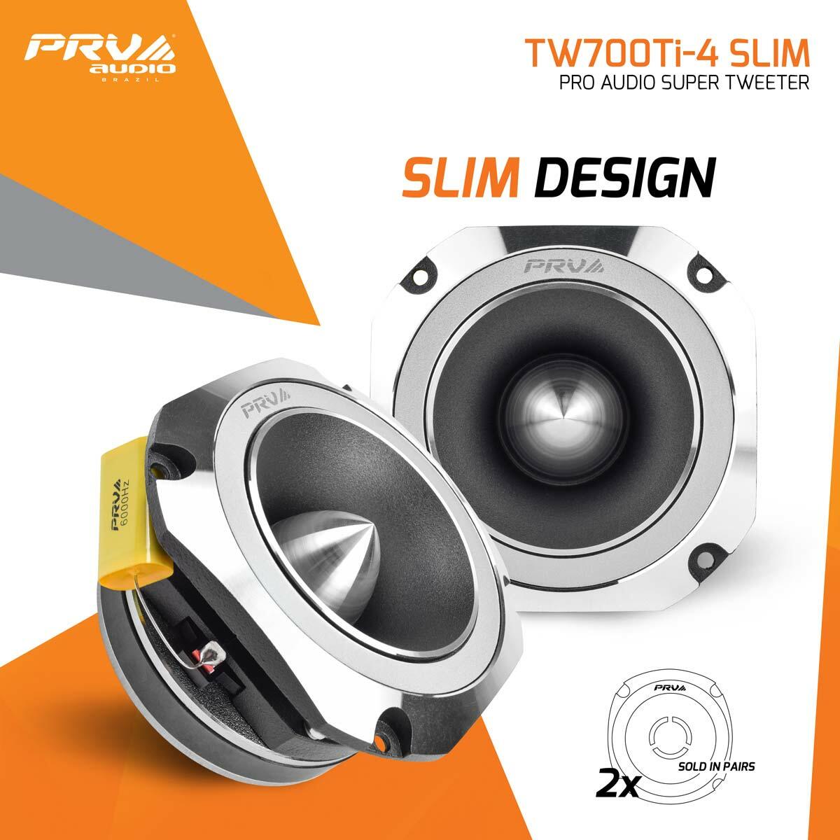 PRV Audio TW700Ti-4 SLIM PRO AUDIO SUPER TWEETER (Pair) PRV Audio