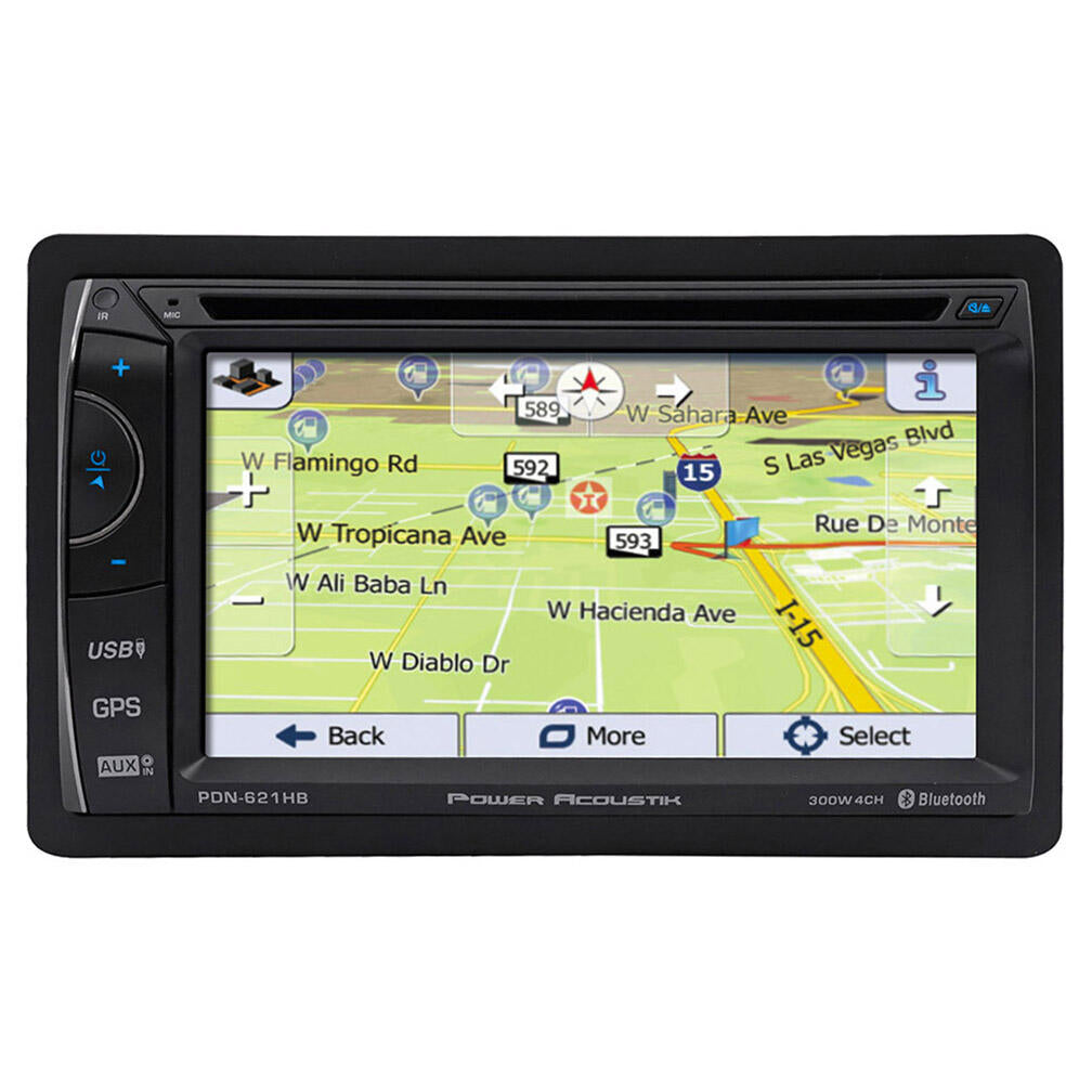 Power Acoustik PDN-621HB  6.2" D.Din AM/FM/CD/DVD/USB/BT Navigation Power Acoustik
