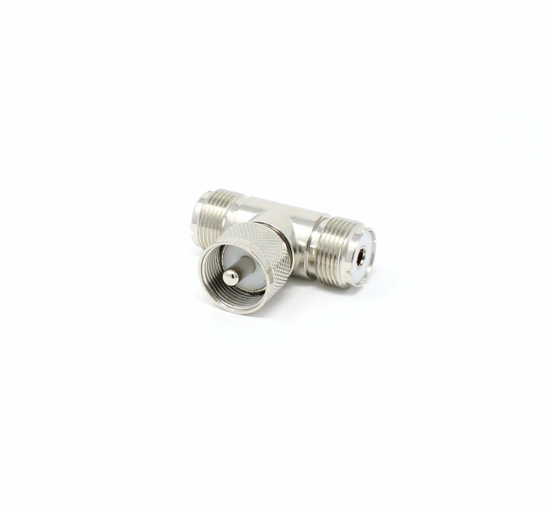 Workman TAT Dual Cable T Connector - PL 259 to SO - 239 Bandit
