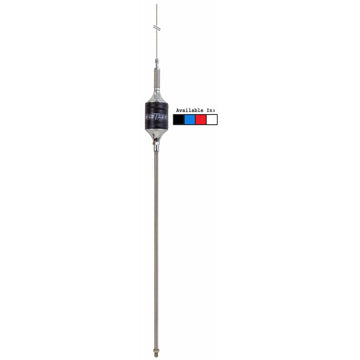 Hustler SCB-BL 55" Tall Blue CB Super Resonator With  22" Stainless Steel Mast & Spring Hustler