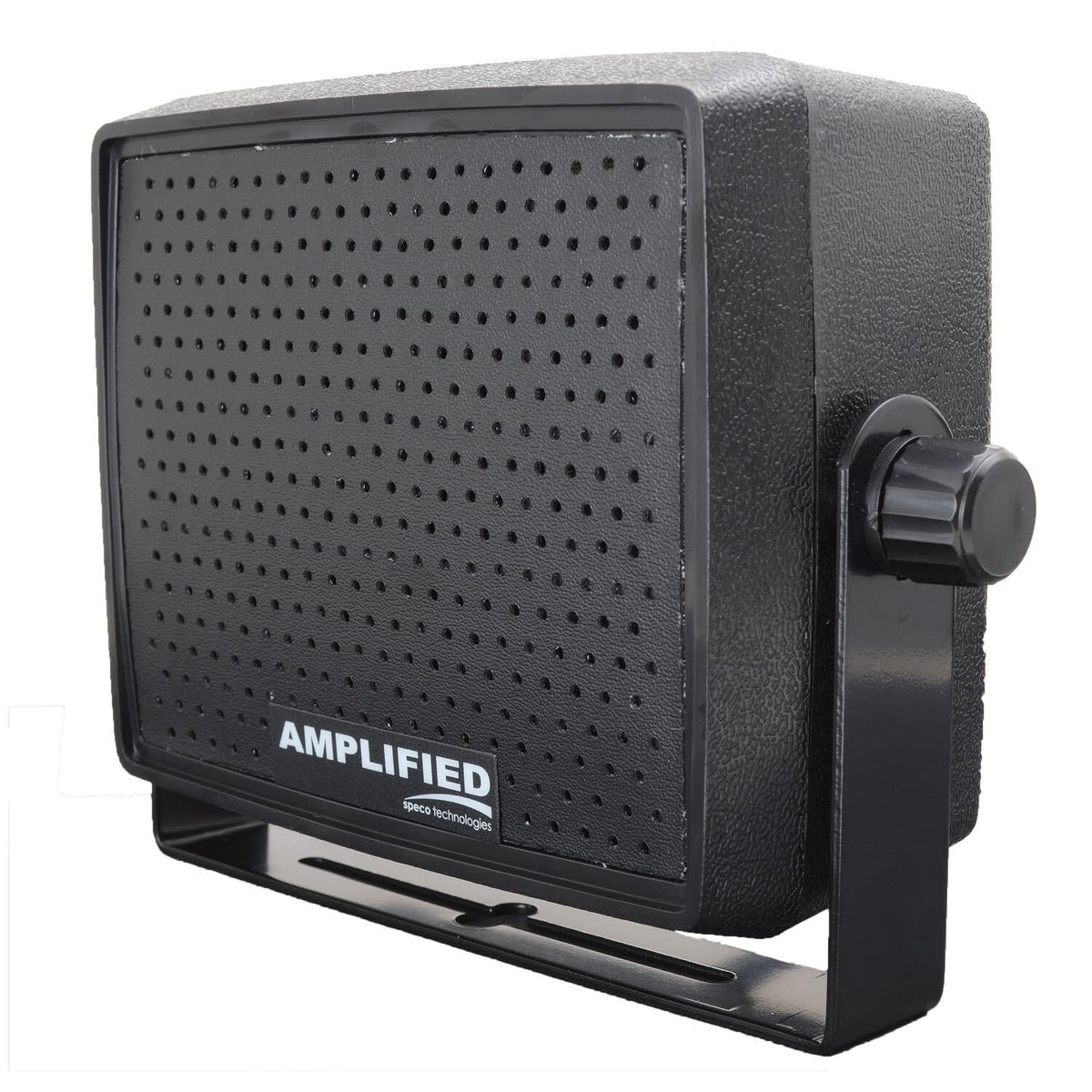 Speco AES4 5-1/2" 10 Watt 4-8 Ohm Amplified Speaker With Soft Padded Grille, Swivel Bracket & Cable Speco
