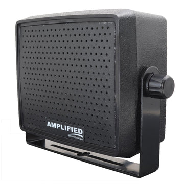 Speco AES4 5-1/2" 10 Watt 4-8 Ohm Amplified Speaker With Soft Padded Grille, Swivel Bracket & Cable Speco