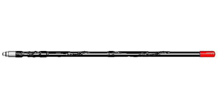 Firestik MSM4-B High Performance 4' Black Scanner Antenna With 3/8"x24" Threads Firestik