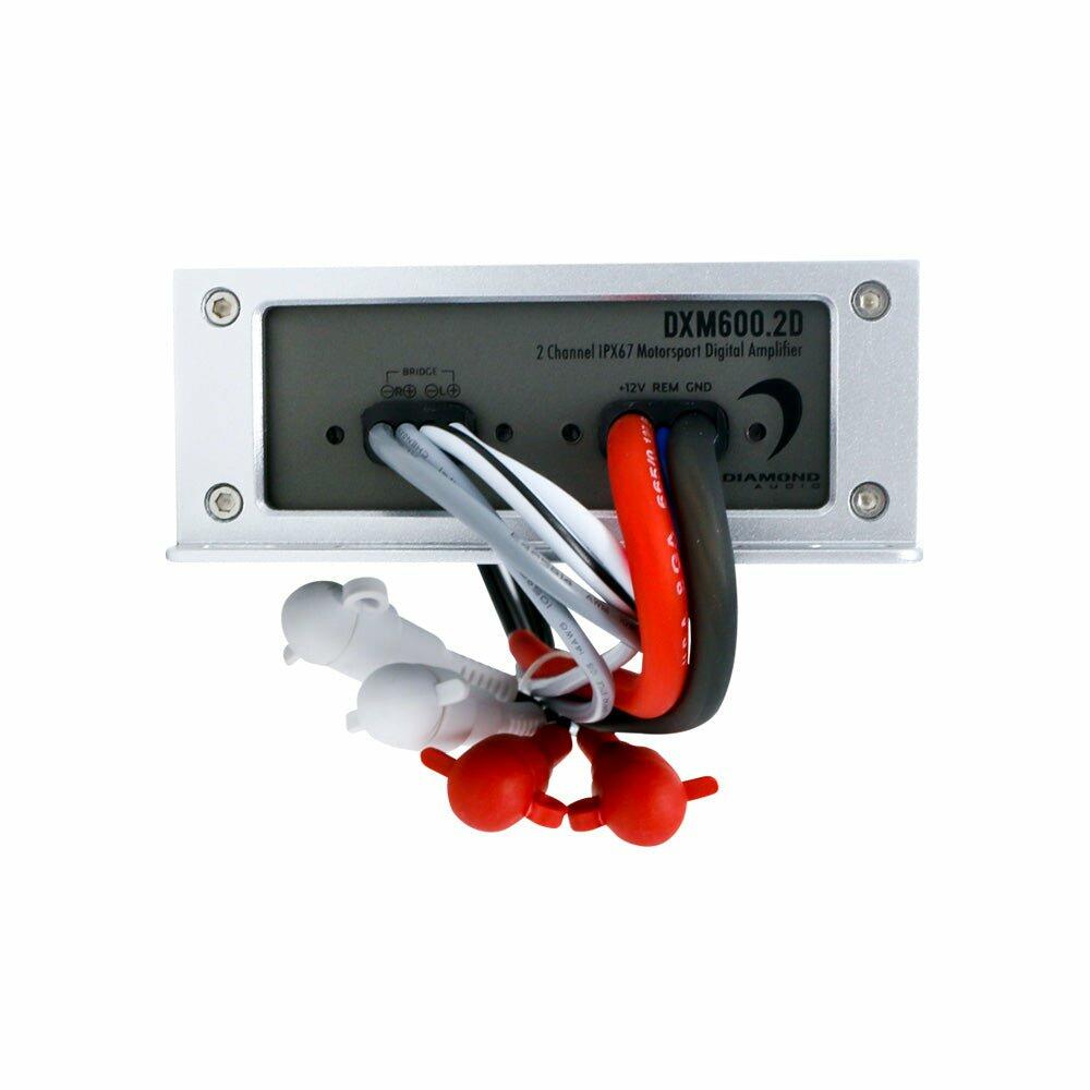 Diamond Audio DXM600.2D 2-Channel DXM Series Full Range Class D Waterproof Amplifier - DXM600.2D Diamond